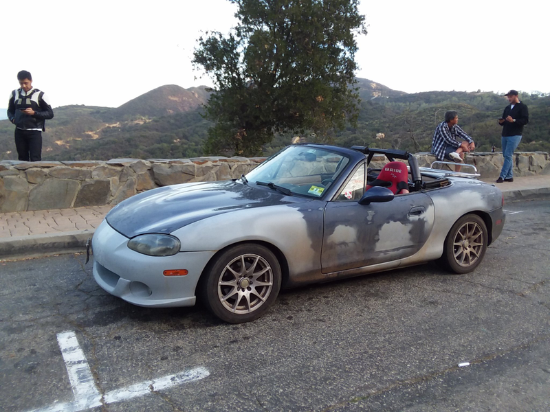 Even found some fellow car/motorcycle enthusiasts up there excited to hear about my trek across the country and curious about my Miata.